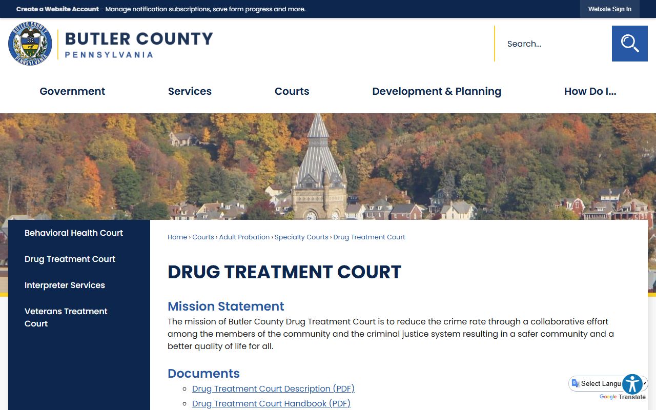 Butler County court records Drug Treatment Court program
